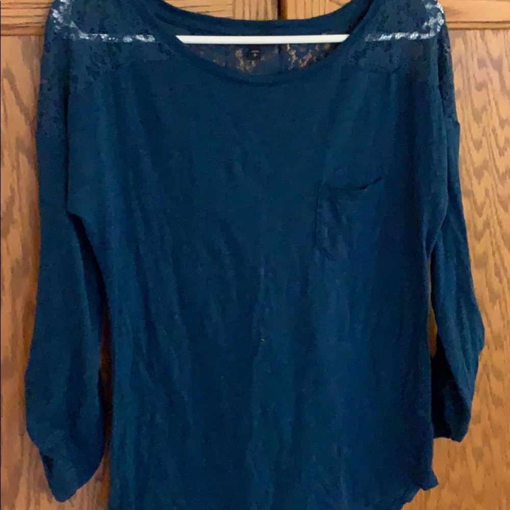 Express Casual Top with Lace